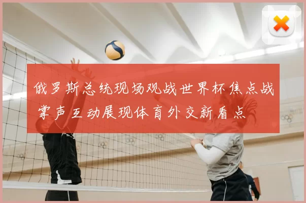 俄罗斯总统现场观战世界杯焦点战 掌声互动展现体育外交新看点